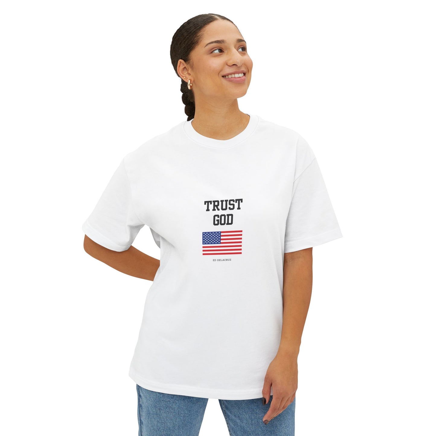 Trust God Oversized Tee