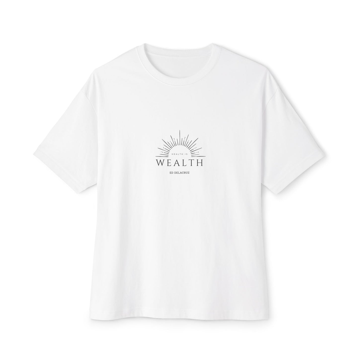 Health is Wealth Oversized Boxy Tee
