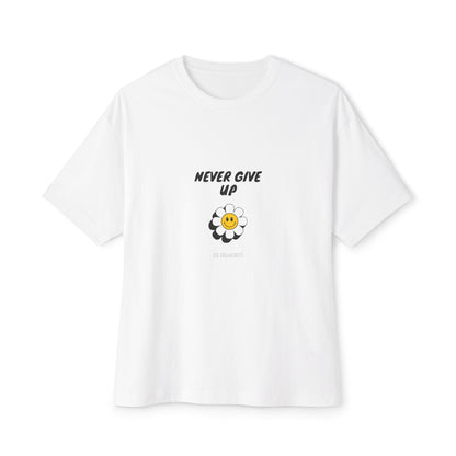 Never Give Up Oversized Tee