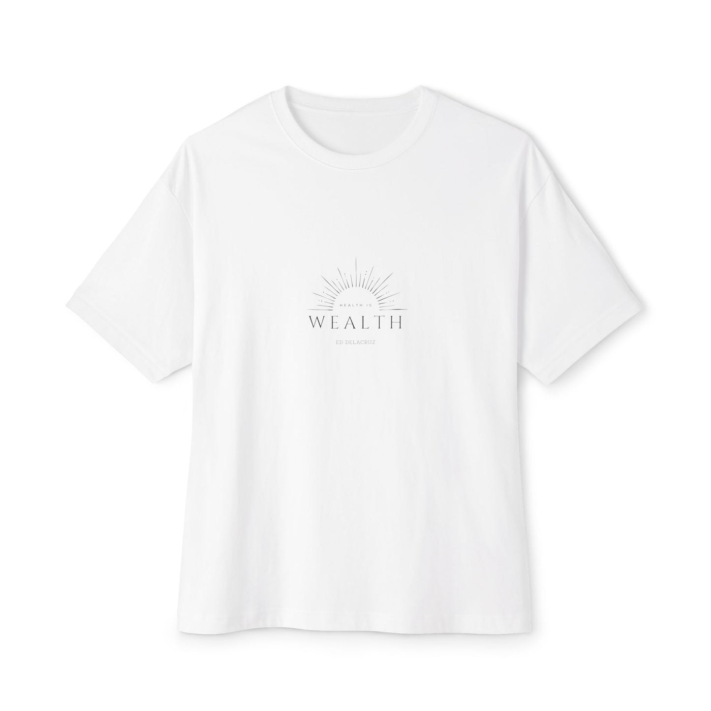 Health is Wealth Oversized Boxy Tee