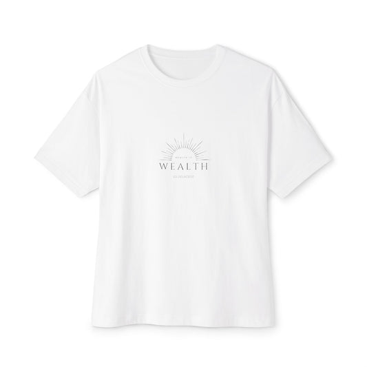 Health is Wealth Oversized Boxy Tee